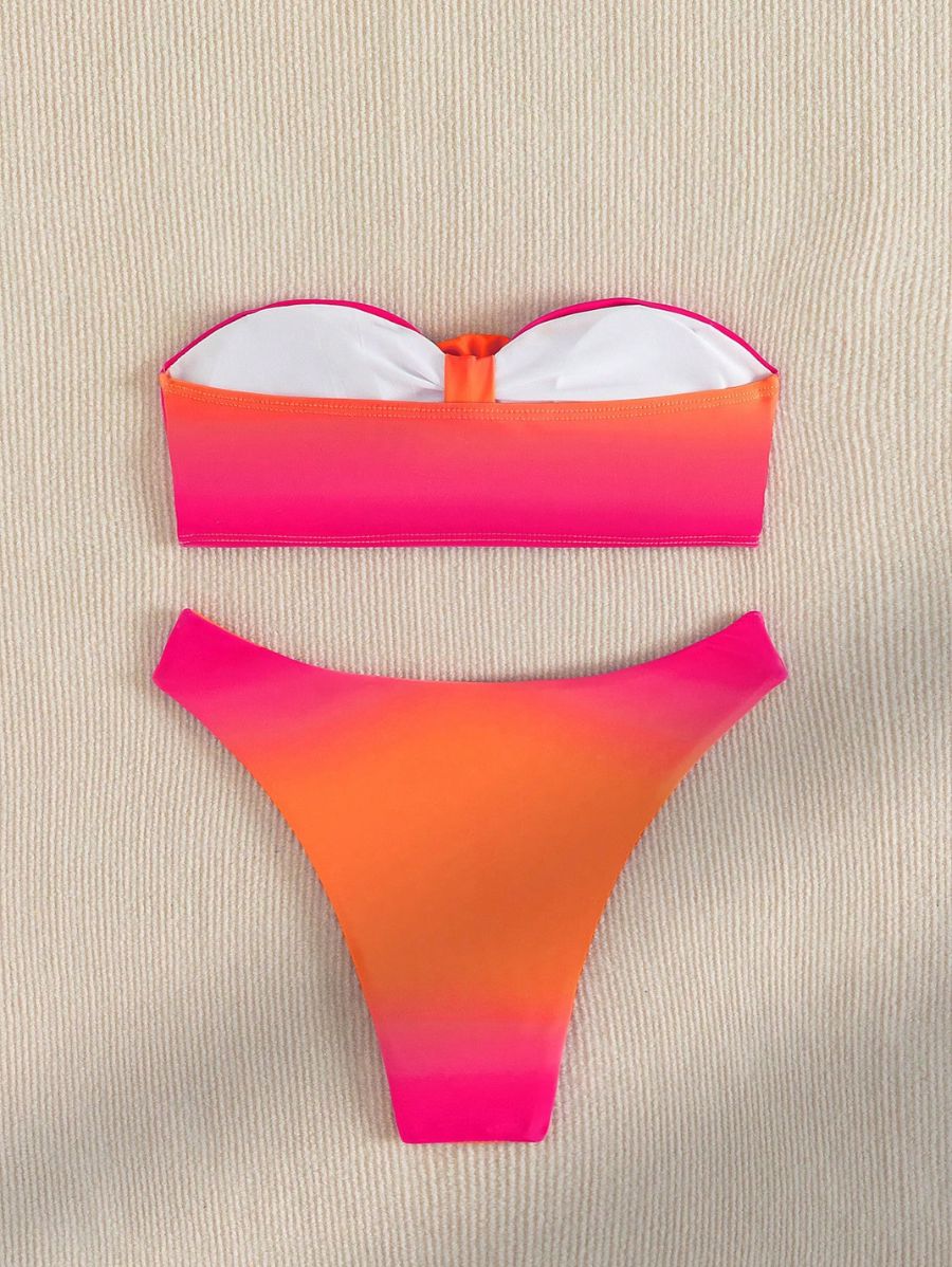 BIKINI CON ESTAMPADO DEGRADADO Y FLOR Bikini 04 Florebele 