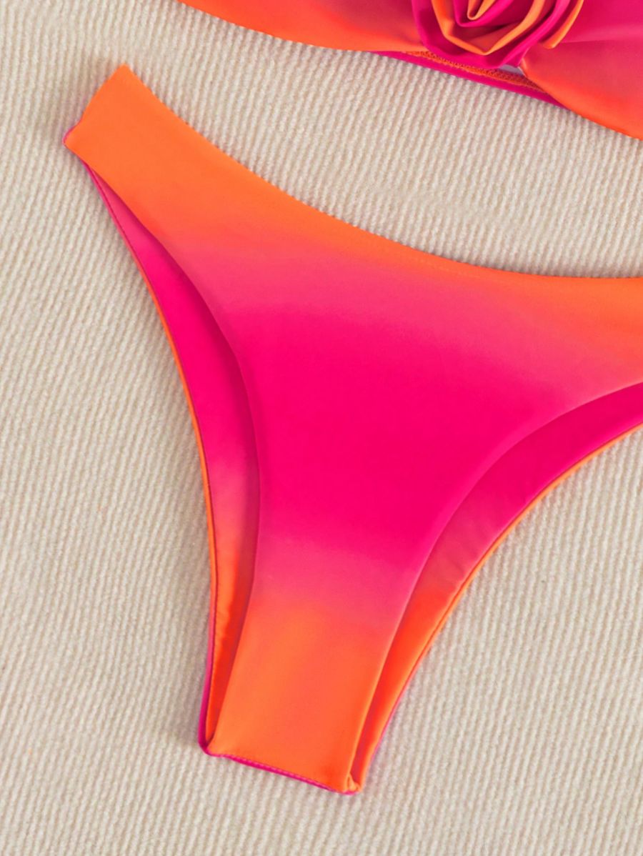 BIKINI CON ESTAMPADO DEGRADADO Y FLOR Bikini 04 Florebele 