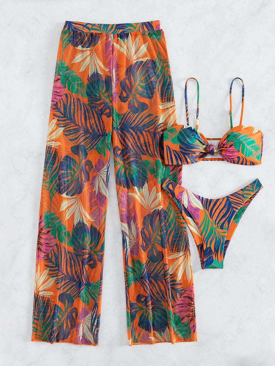 BIKINI CON ESTAMPADO TROPICAL 3 PIEZAS Bikini 29 Florebele 