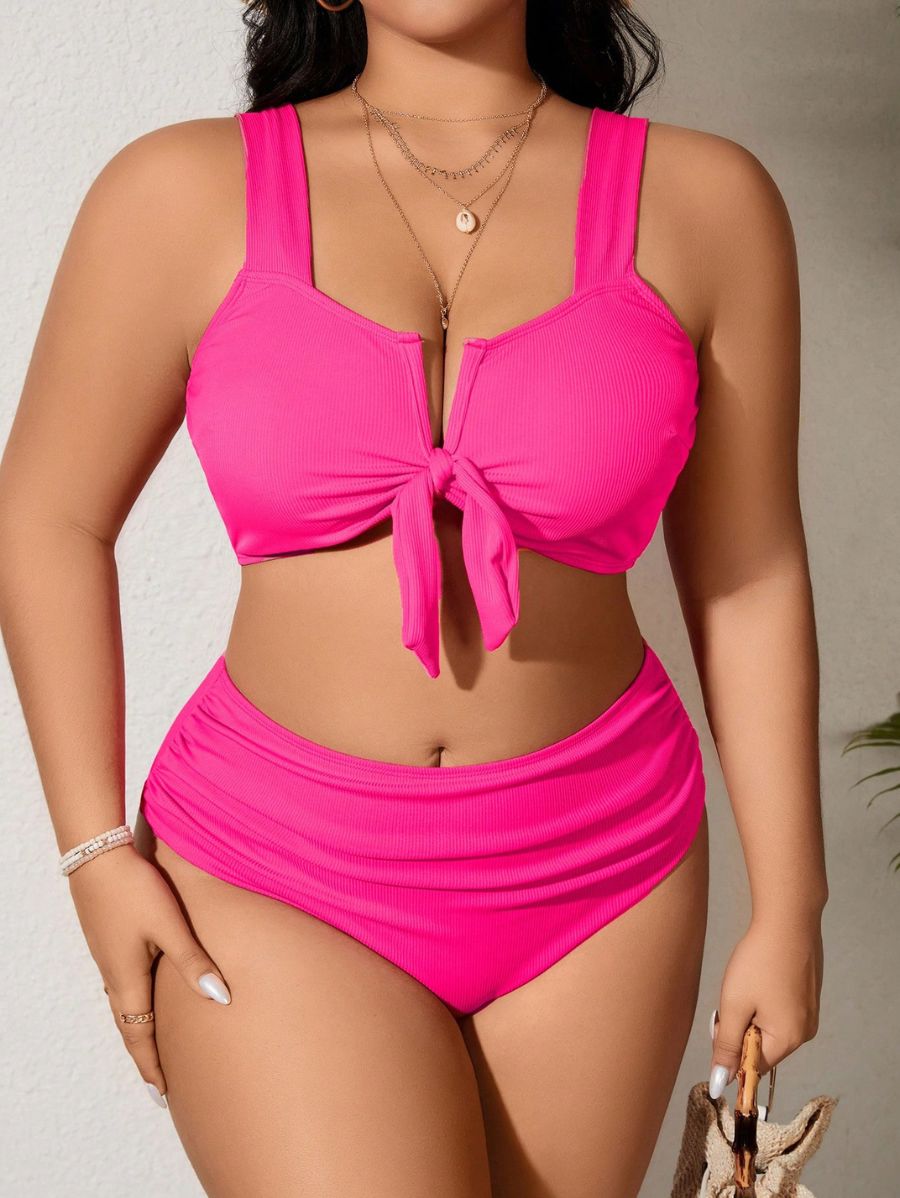 BIKINI CON LAZO Bikini Plus Size 10 Florebele Rosa 0XL 