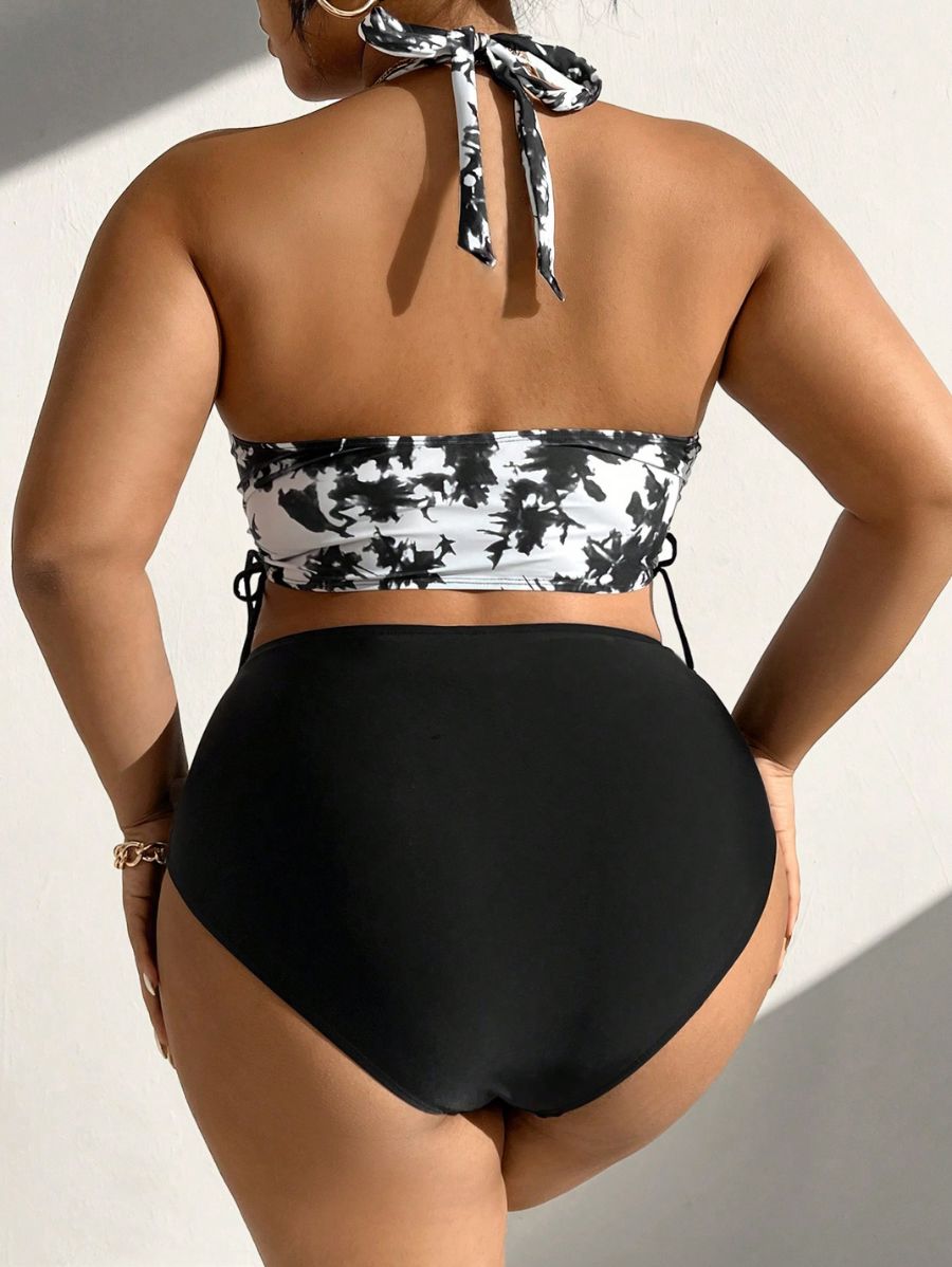 BIKINI DE CINTURA ALTA CON TIRANTES Bikini Plus Size 09 Florebele 