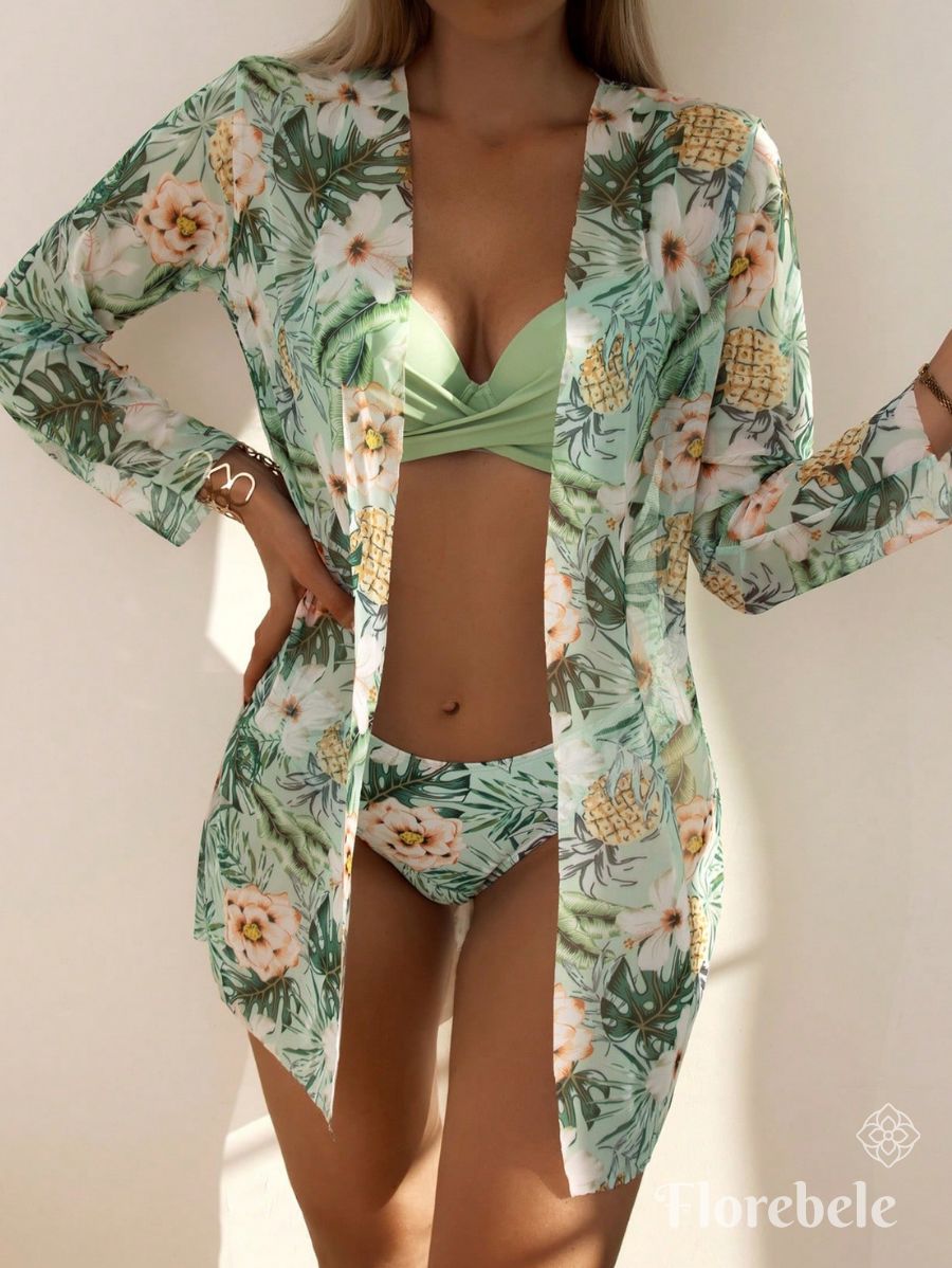 BIKINI DE TRES PIEZAS TROPICAL Bikini 50 Florebele 