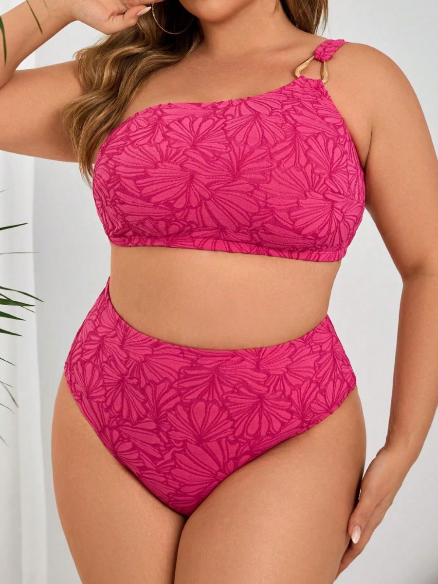 BIKINI ESTAMPADO DE UN HOMBRO Bikini Plus Size 12 Florebele 0XL 