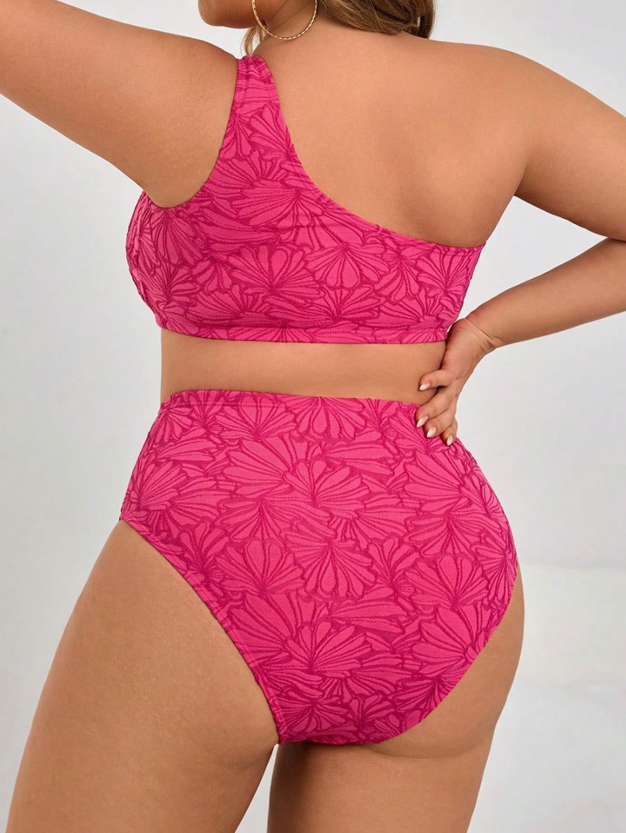 BIKINI ESTAMPADO DE UN HOMBRO Bikini Plus Size 12 Florebele 