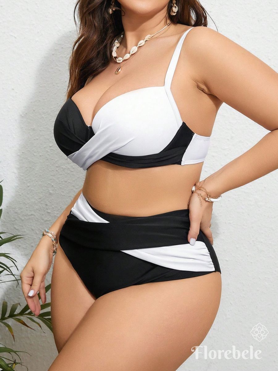 BIKINI PUSH UP DE COLOR COMBINADO Bikini Plus Size 15 Florebele 
