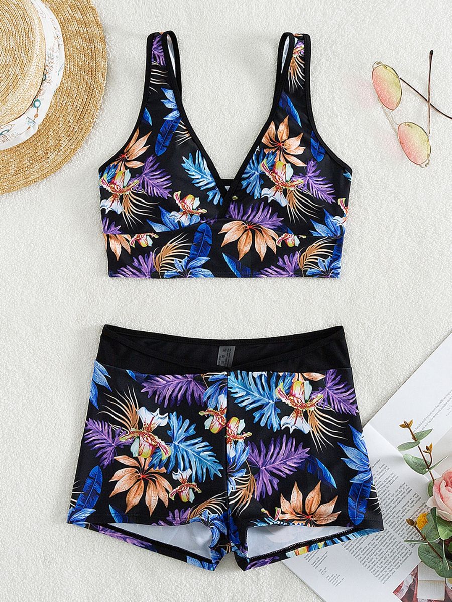 BIKINI SHORT CON ESTAMPADO FLORAL Bikini 33 Florebele 