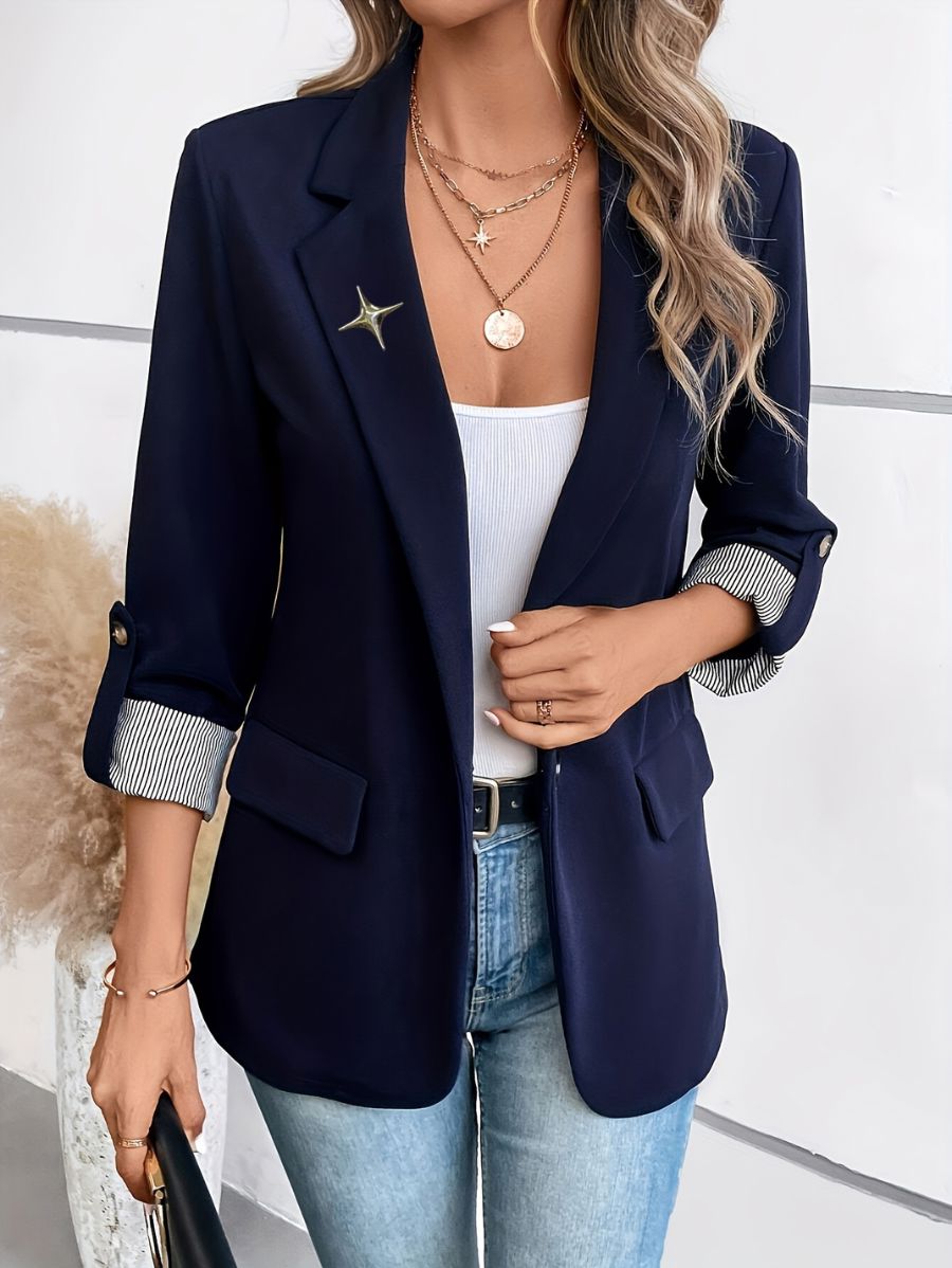 BLAZER CON DETALLE DE ESTRELLA Blazer 04 Florebele Azul S 