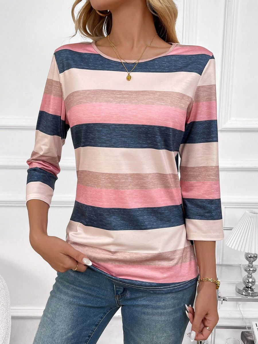 BLUSA DE MANGA TRES CUARTOS A RAYAS Blusa 16 Florebele S 