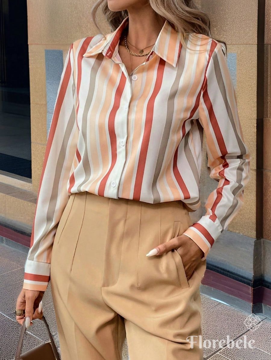 CAMISA A RAYAS DE COLORES Camisa 05 Florebele S 