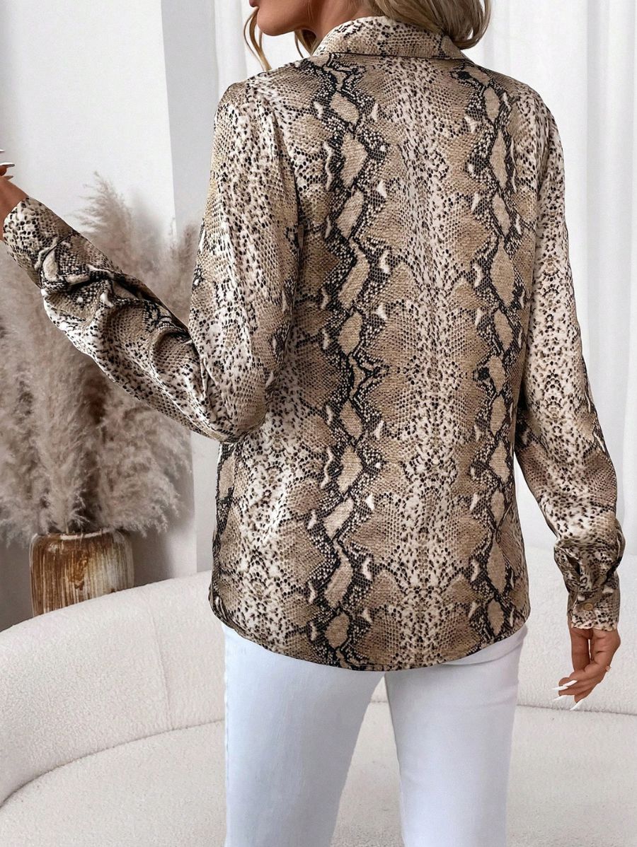CAMISA CON ESTAMPADO ANIMAL Camisa 34 Florebele 