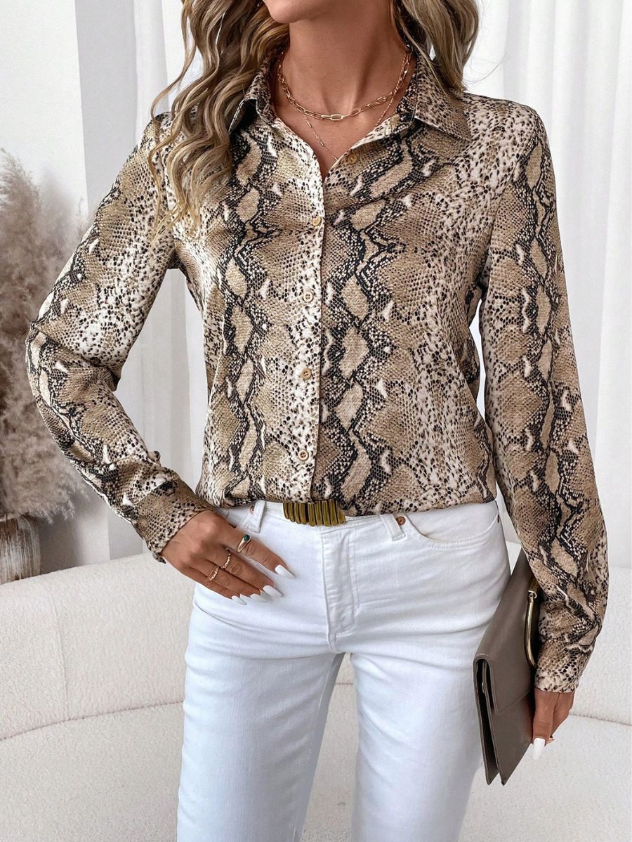 CAMISA CON ESTAMPADO ANIMAL Camisa 34 Florebele S 