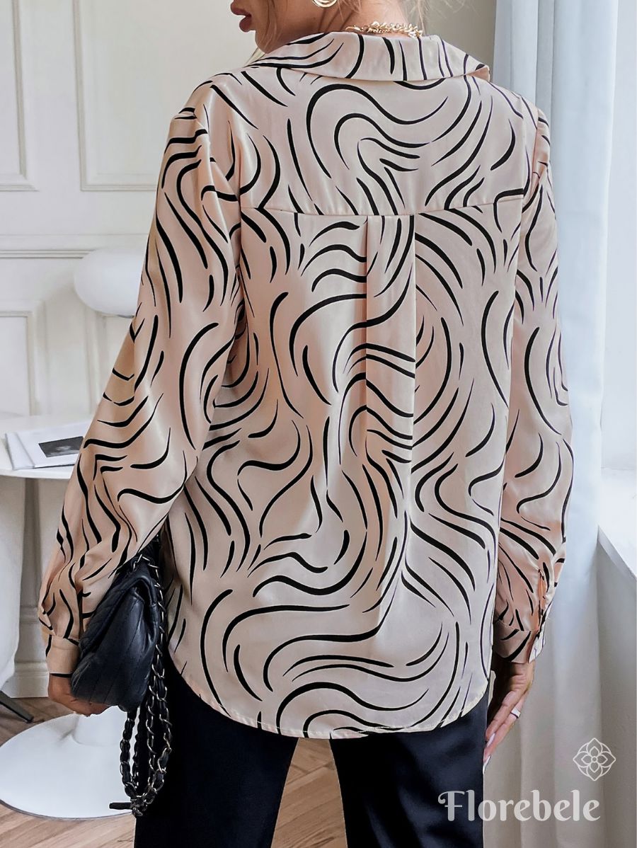 CAMISA CON ESTAMPADO MANGA LARGA Camisa 38 Florebele 