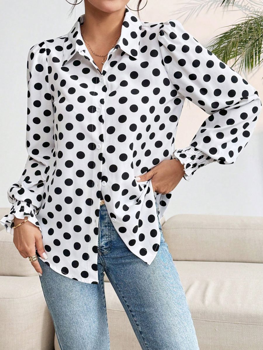 CAMISA CON LUNARES Camisa 26 Florebele 