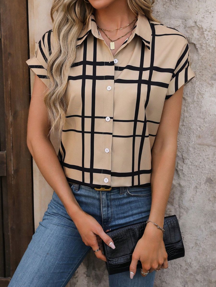 CAMISA MANGA CORTA A CUADROS Camisa 16 Florebele S 