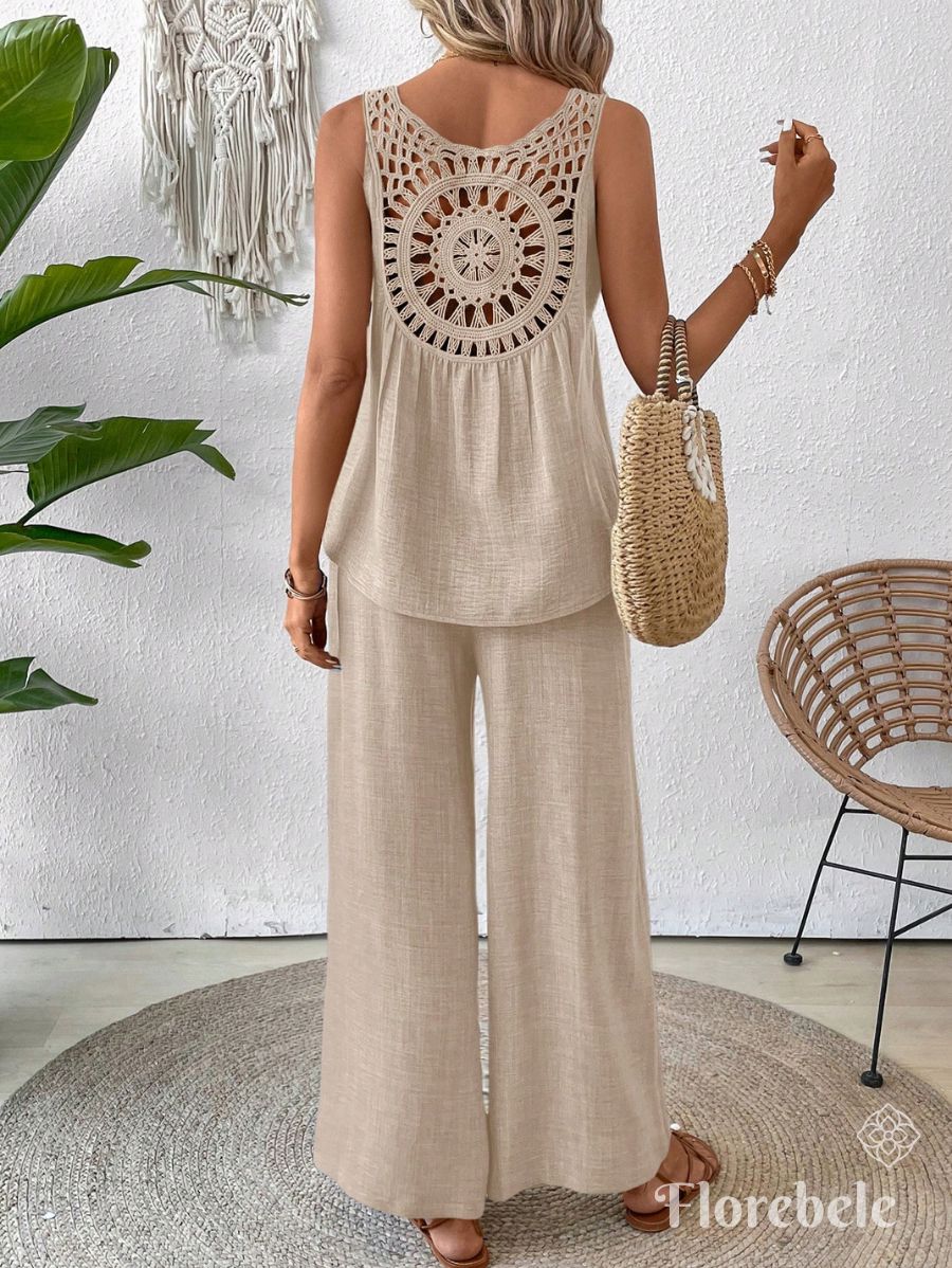 CONJUNTO CON DETALLE EN ESPALDA Conjunto 16 Florebele 