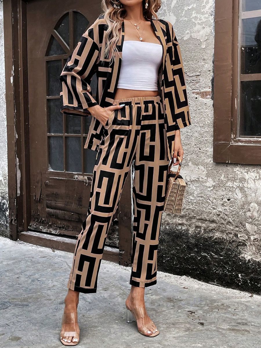 CONJUNTO DE CAMISA ABIERTA Y PANTALÓN Conjunto 19 Florebele 