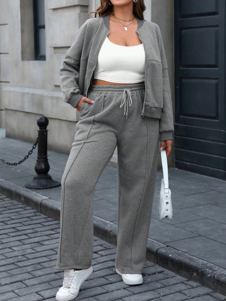 CONJUNTO DEPORTIVO DE CAMPERA Y PANTALÓN Conjunto Plus Size 05 Florebele 0XL 