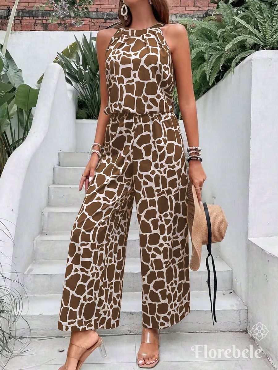 CONJUNTO SIN MANGAS ESTAMPADO Conjunto 08 Florebele XS 