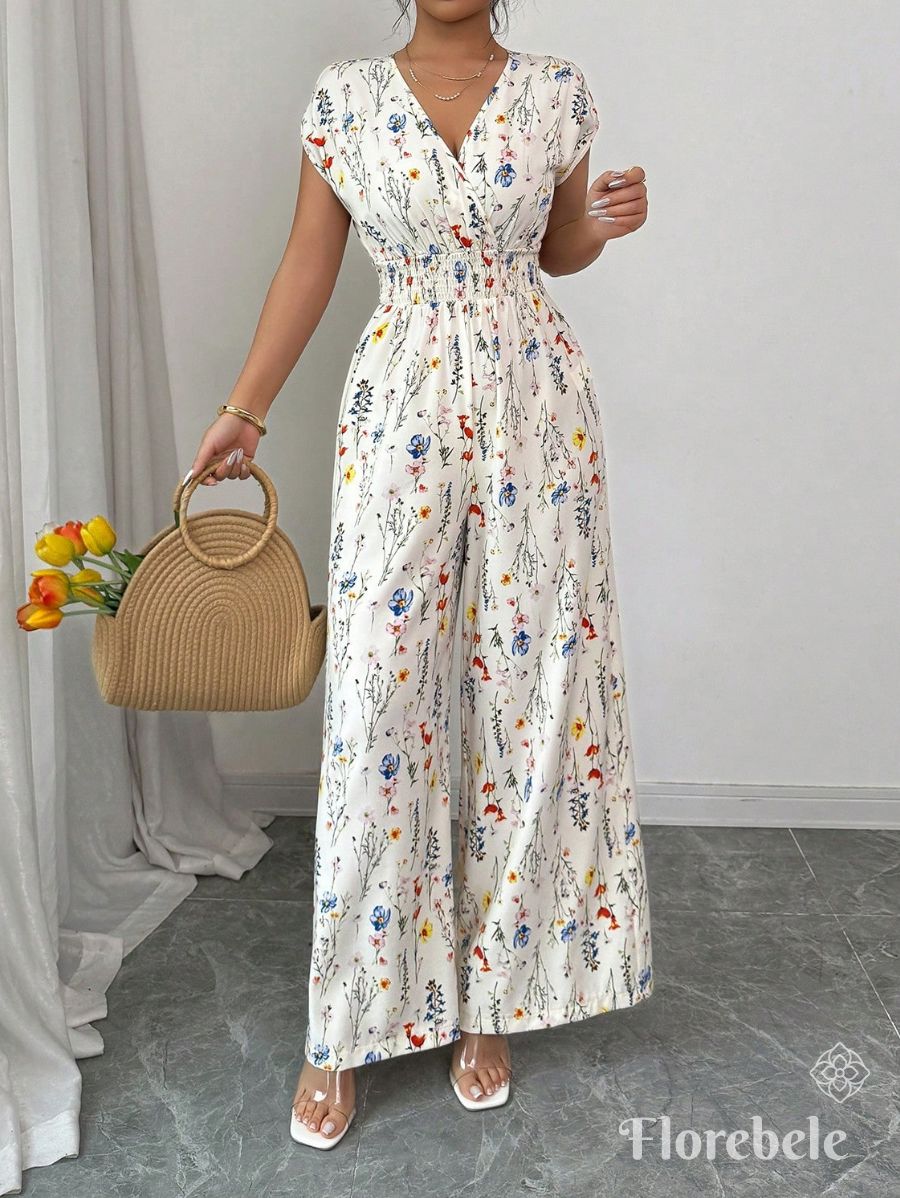 ENTERITO CON ESTAMPADO FLORAL Enterito 15 Florebele Beige S 