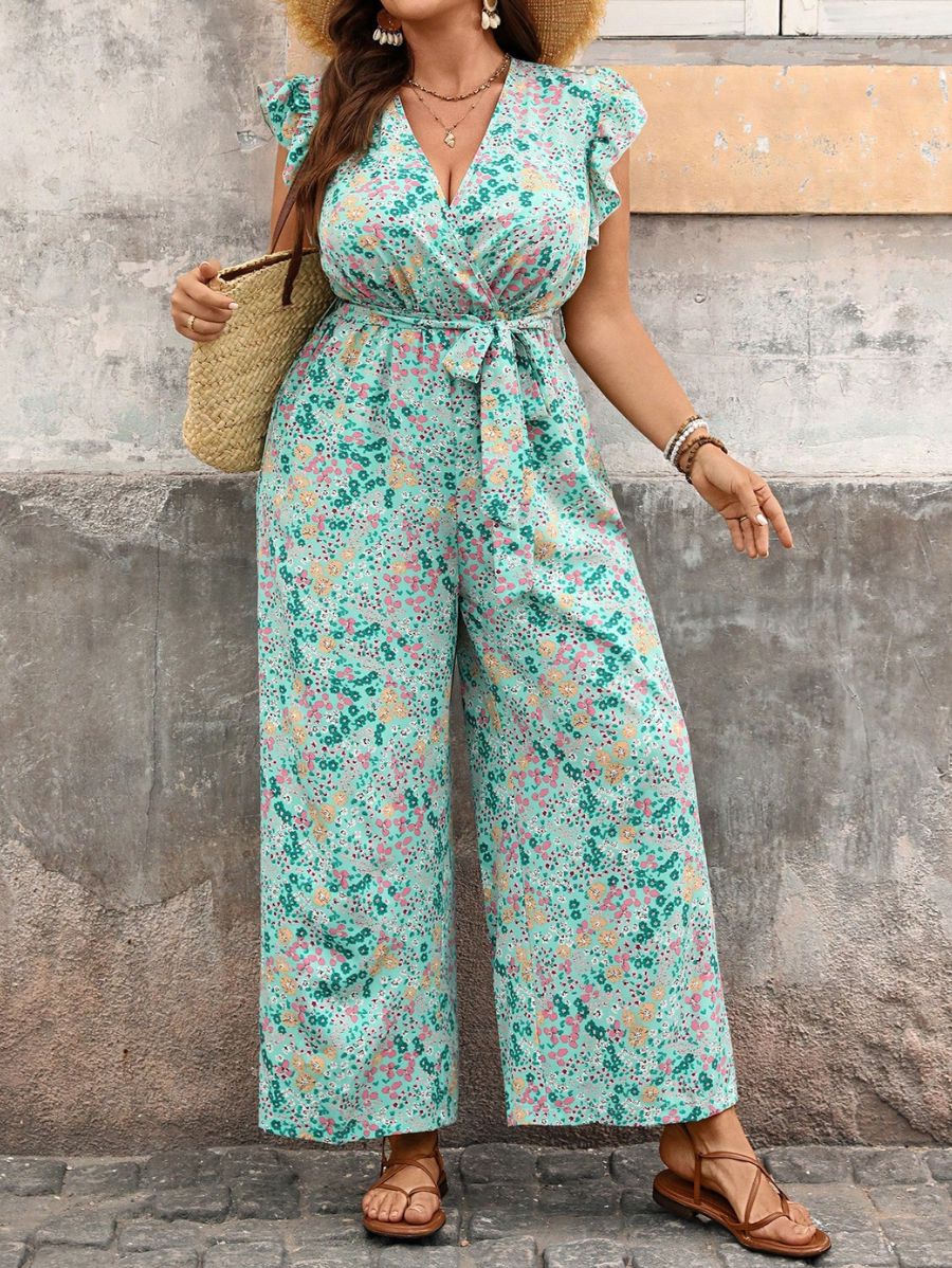 ENTERITO CON ESTAMPADO FLORAL Y LAZO Enterito Plus SIze 02 Florebele 