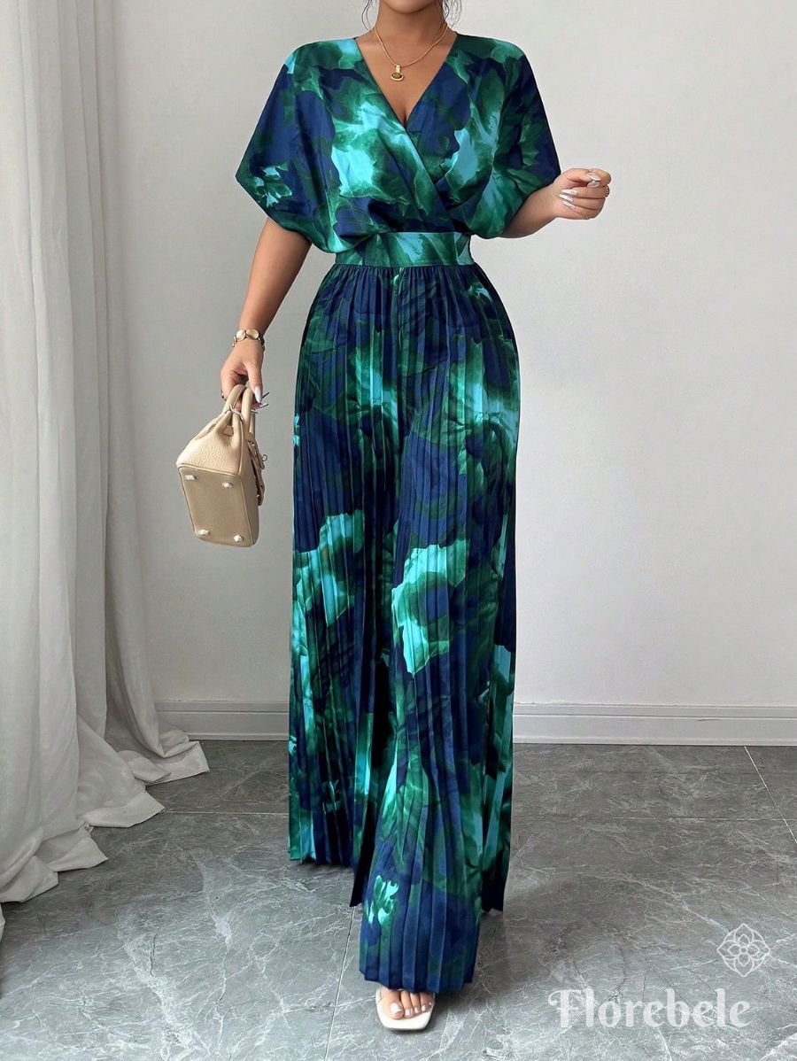 ENTERITO PLISADO CON ESCOTE EN V Enterito 09 Florebele 