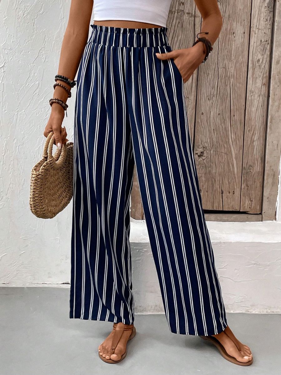 PANTALÓN A RAYAS Pantalón 07 Florebele XS 