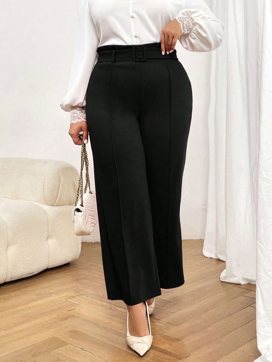 PANTALÓN CON CINTURÓN Pantalón Plus Size 09 Florebele 0XL 