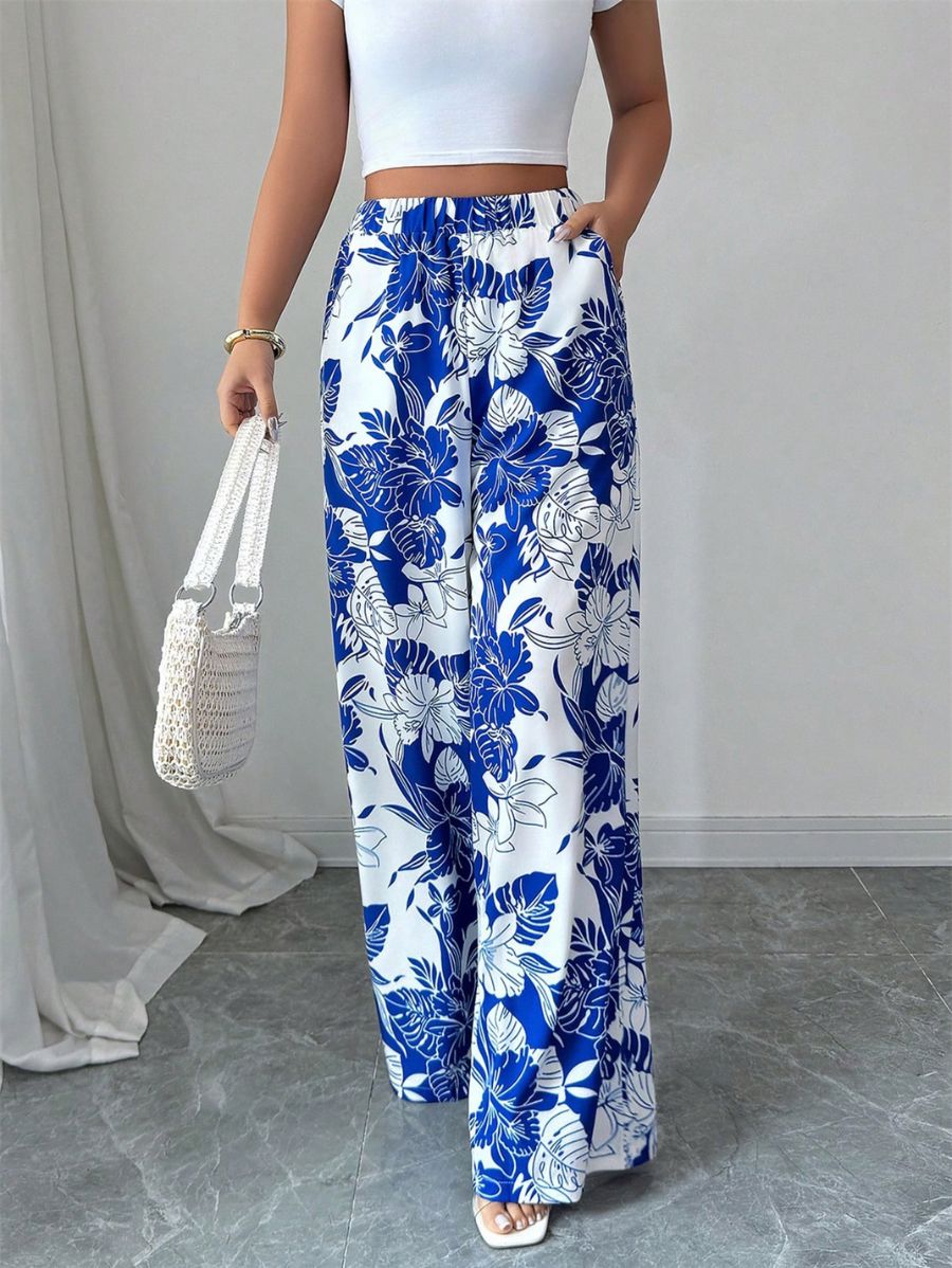 PANTALÓN CON ESTAMPADO FLORAL Pantalón 04 Florebele 