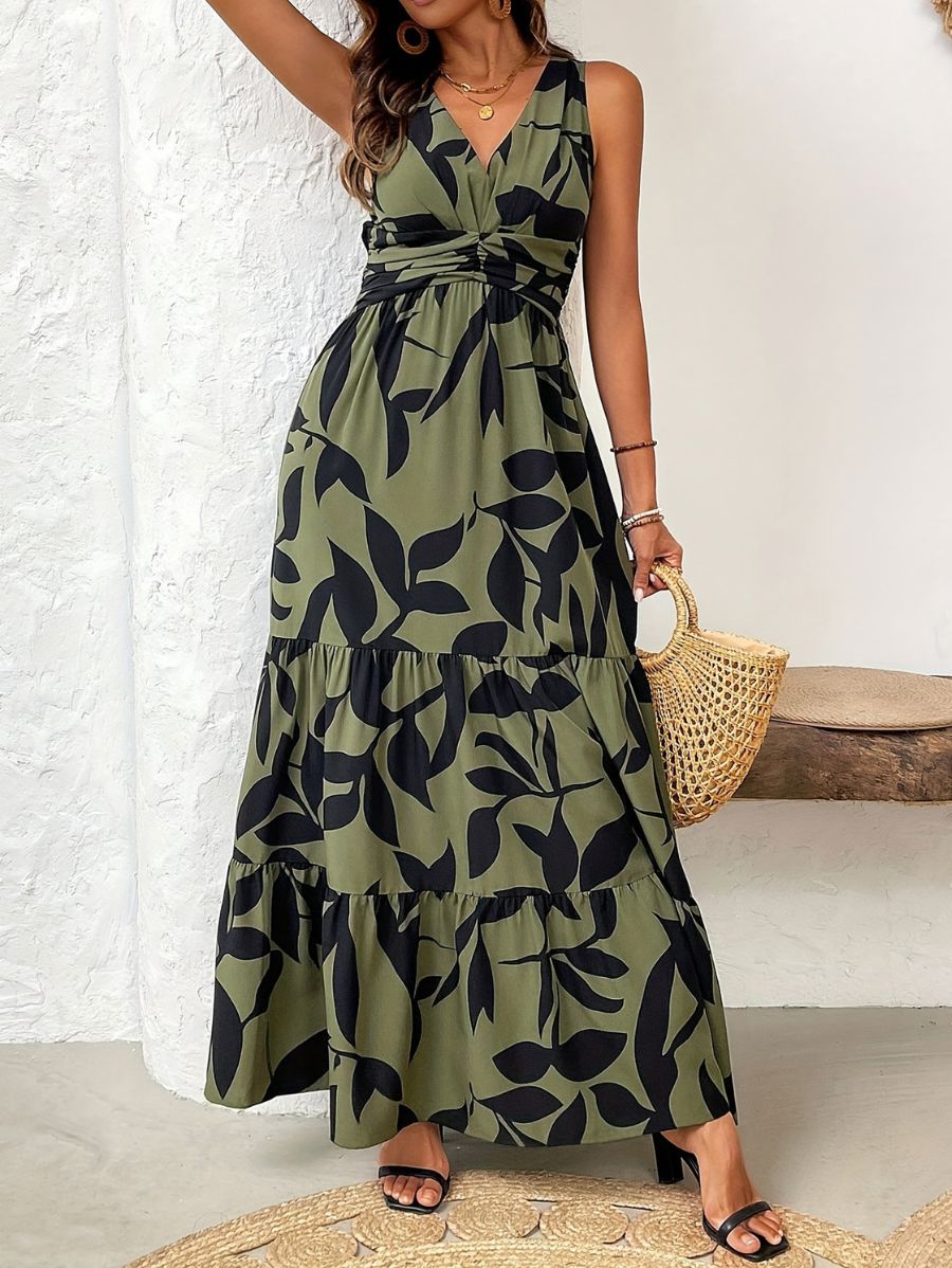 VESTIDO CON ESTAMPADO DE PLANTAS Vestido 25 Florebele S 