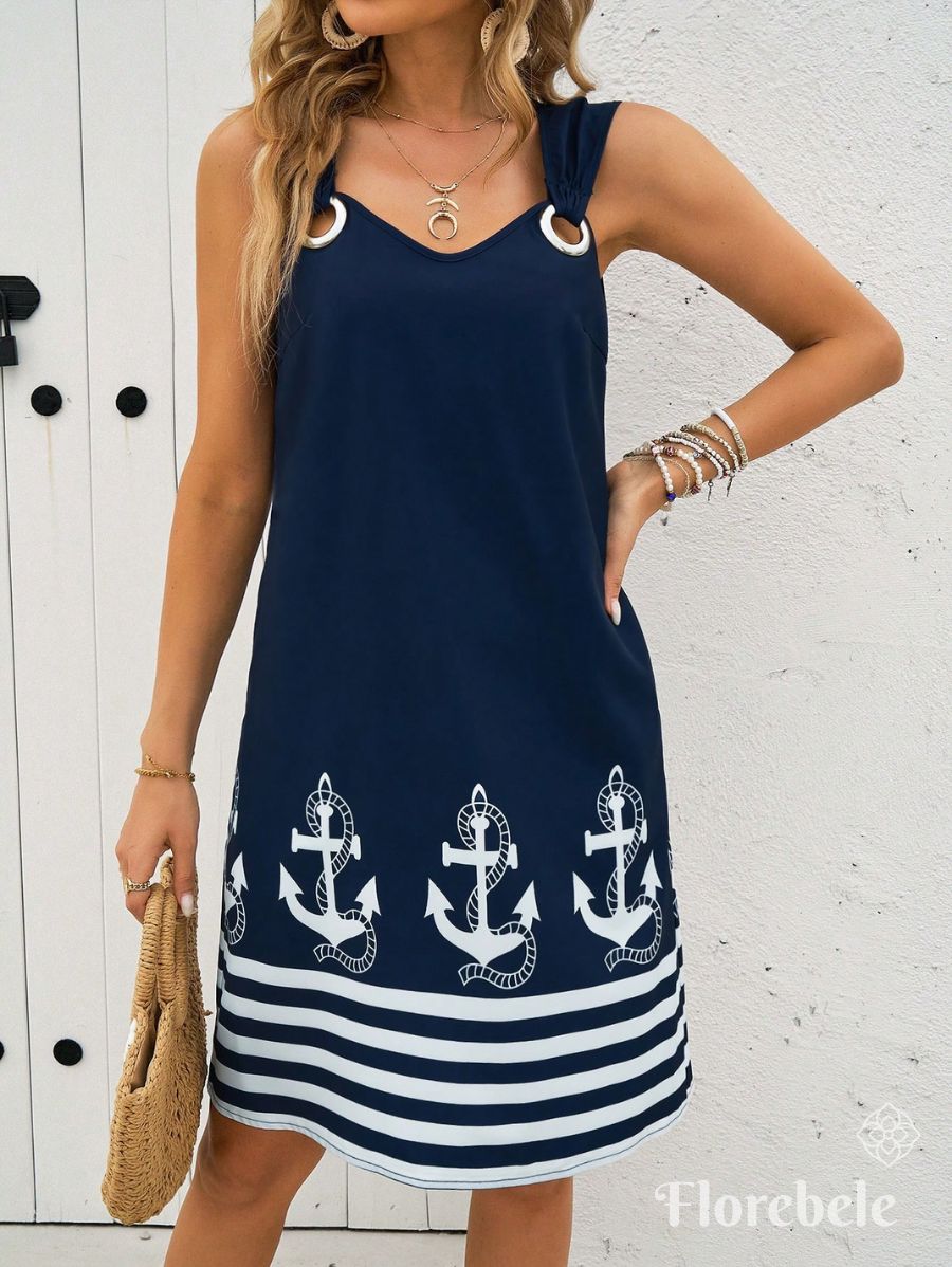 VESTIDO CON ESTAMPADO DE RAYAS Vestido 29 Florebele 