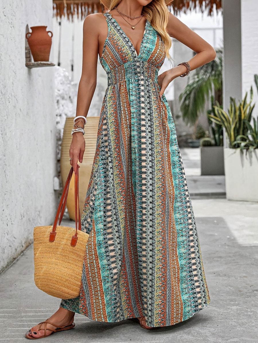 VESTIDO LARGO ESCOTE EN V Vestido 20 Florebele S 